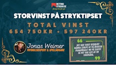 Bettingstugan Storvinst Stryktipset Jonas Weimer intervju