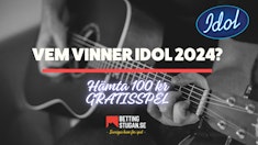 Bettingstugan kampanj Idol 2024 100 kr gratisspel