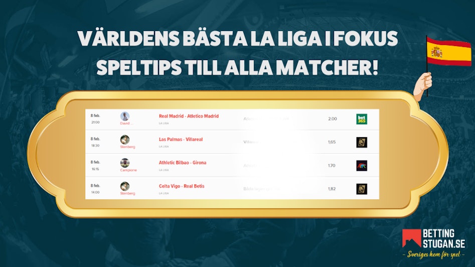 Speltips La Liga Bettingstugan