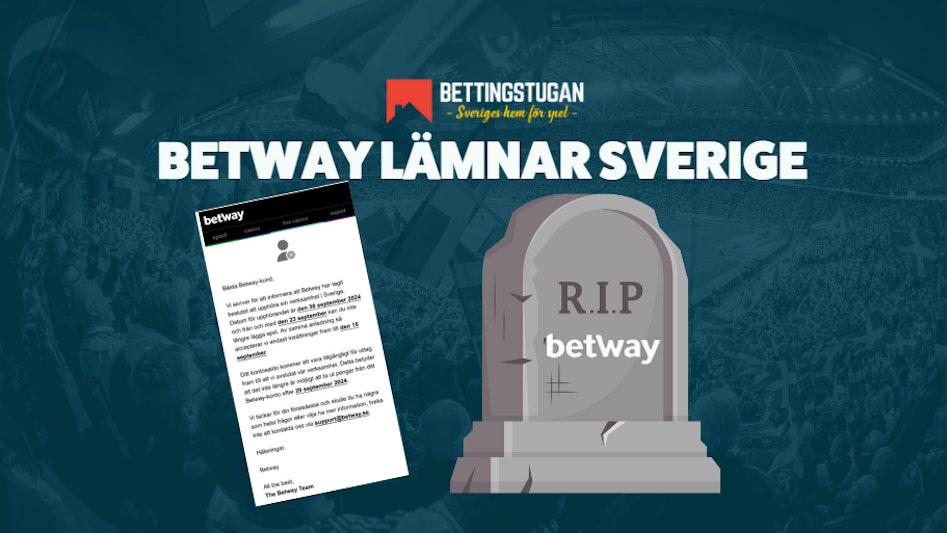 Betway lamnar Sverige Bettingstugan