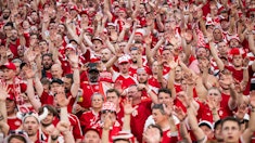 Danmark fans pa plats EM 2024