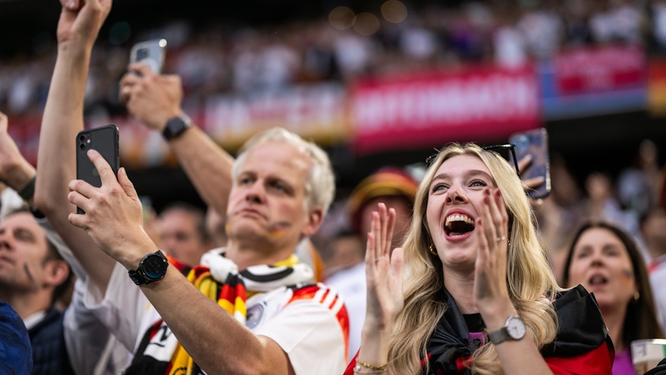 EM fans Tyskland fotbolls EM 2024