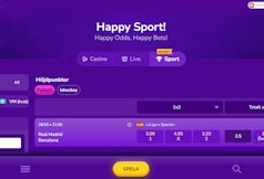 Happy Sports startsida