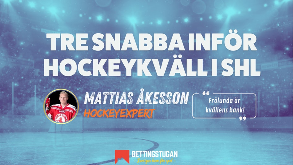 Hockeykvall SHL Bettingstugan odds