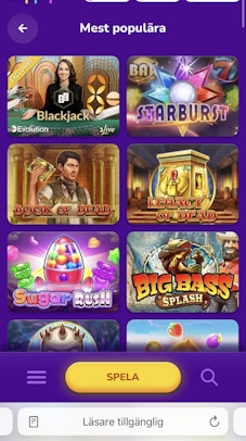 Happy Casino populära slots