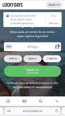 Lucky days mobil start