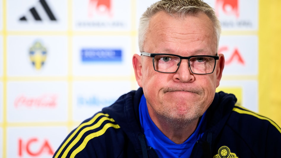 Janne Andersson pa presskonferens