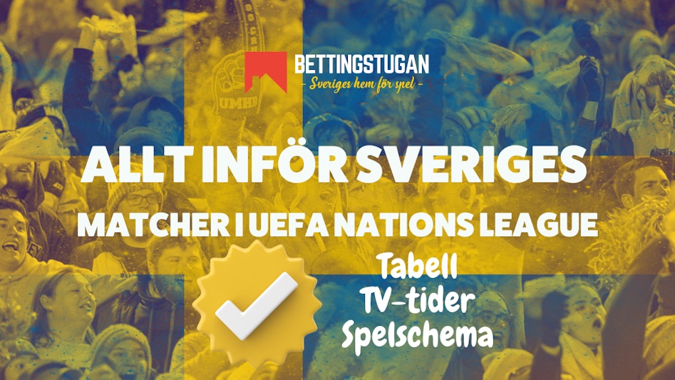 Sverige Nations League Grupp TV tider spelschema och odds