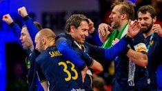 Sverige handboll jubel